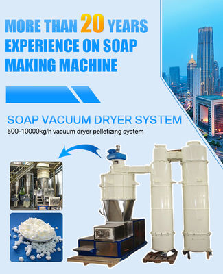 Machine de fabrication de savon pour le traitement des produits chimiques avec un sèche-linge à vide de 500 kg/h