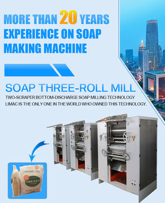 Machine de broyage de pâte de savon à rouleaux à trois broyeurs de 10 à 30 mm